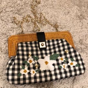 Betsy Johnson Adorable rattan purse